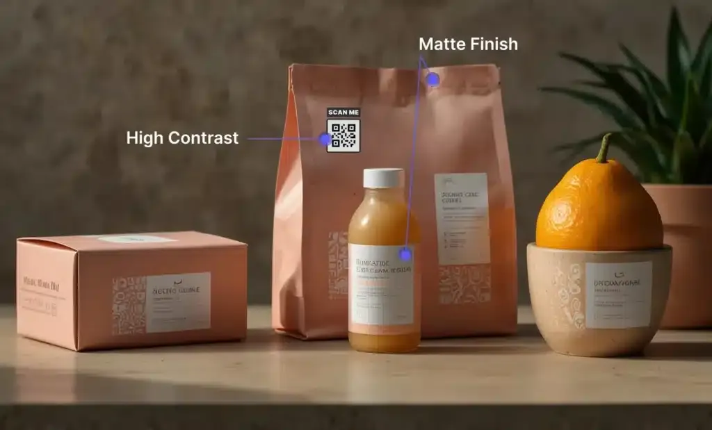 How do lighting conditions affect QR code scans?