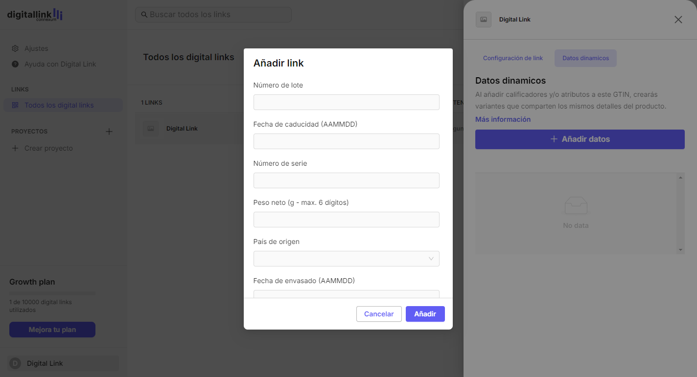 Dynamic item data 1 ES