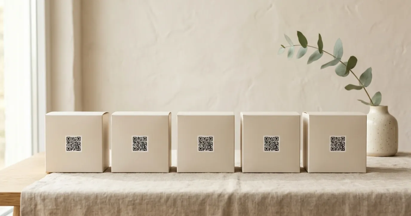 The CEN Digital Product Passport standards, shown as identical products carrying the same standardized code