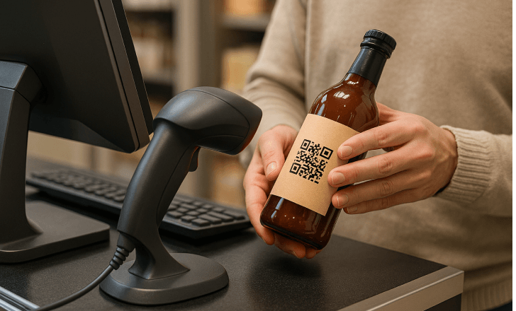 Scanning QR-only product at checkout