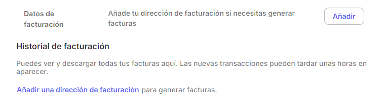 Billing - Download invoice 2 ES