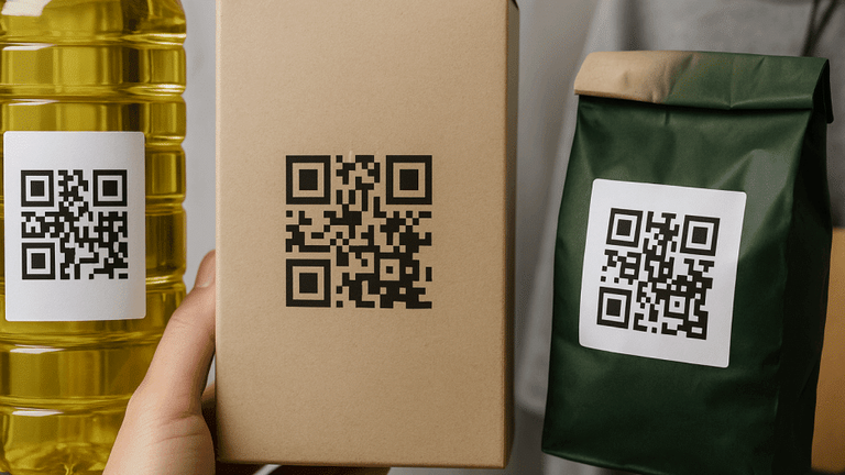 Where should I place a QR code on my packaging?