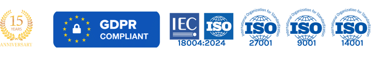 Digital Link ISO certifications: ISO/IEC 18004, ISO 9001, ISO 14001 and ISO 27001