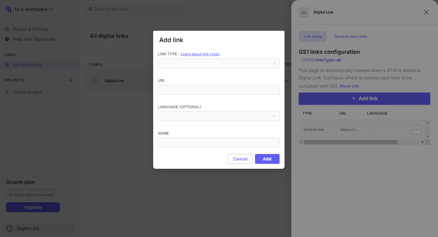 Link setup 2