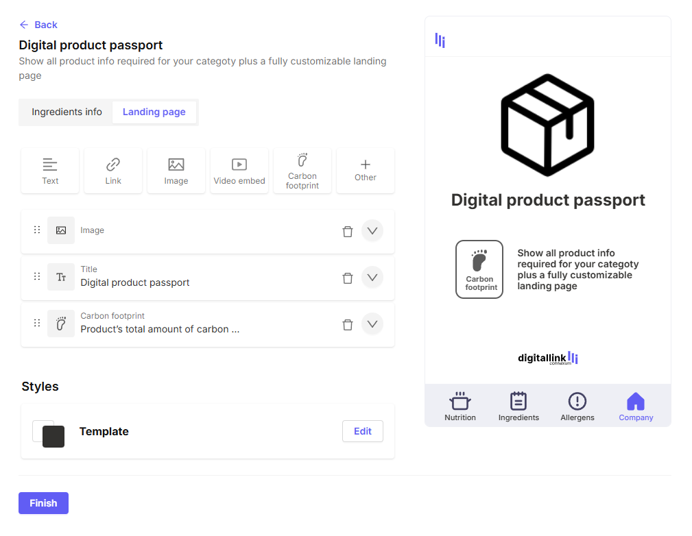 Smart page - Custom page