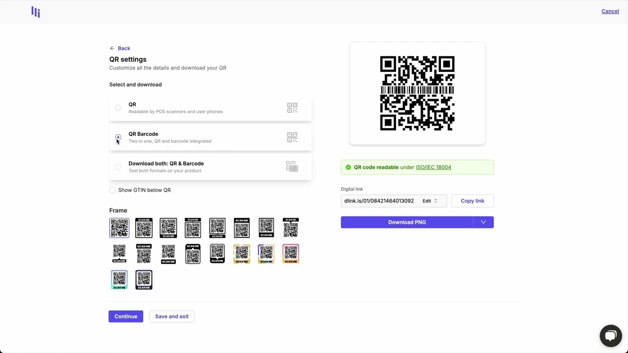 Crea códigos QR personalizados con Digital Link