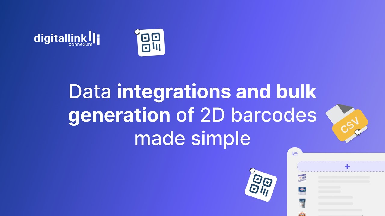Datenintegrationen und Massenerstellung von 2D-Barcodes – ganz einfach