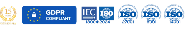 ISO logos DL white